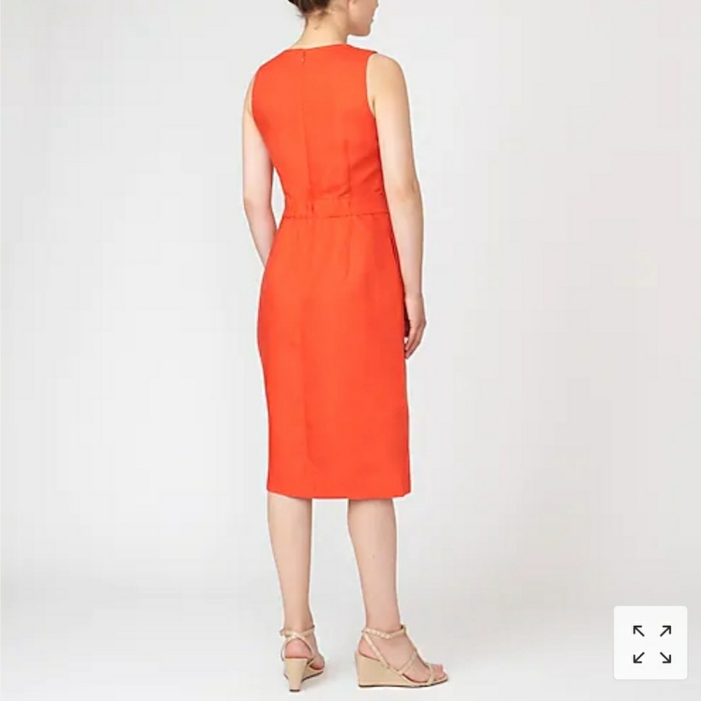 J. Crew Structured linen blend dress - Picture 2 of 5